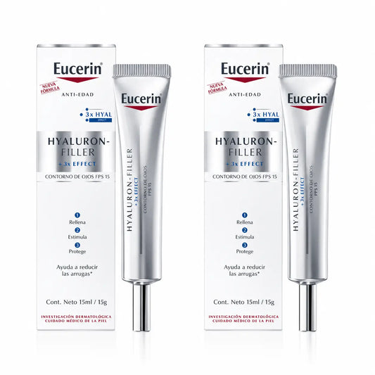 Eucerin Hyaluron Filler silmänympärysvoide, 15 ml, 2 kpl:n pakkaus