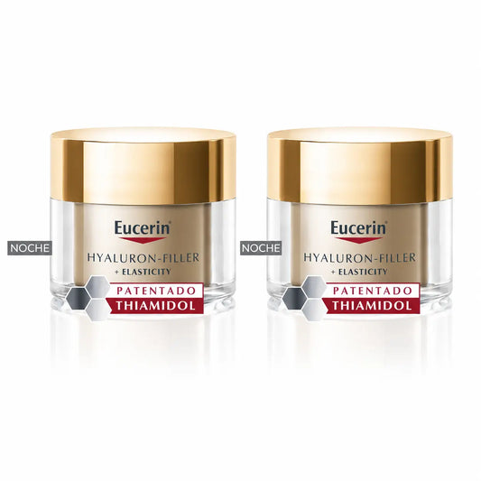 Eucerin Hyaluron Filler + Elasticity -yövoide, jossa on hyaluronihappoa, 50 ml, 2 kpl:n pakkaus