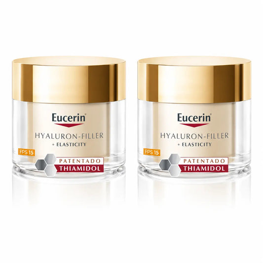 Eucerin Hyaluron Filler + Elasticity Päivävoide SPF 15, 50 ml, 2 kpl:n pakkaus