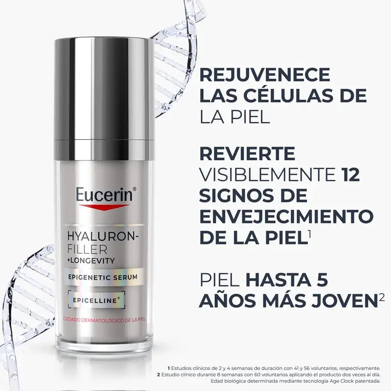 Eucerin Hyaluron-Filler + Longevity Epigenetic Serum, 30 ml