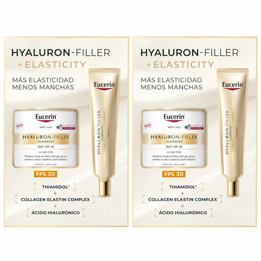 Eucerin Pack Hyaluron Filler Elasticity -päivävoide SPF 30 50 ml + silmänympärysvoide 15 ml, 2 kpl:n pakkaus