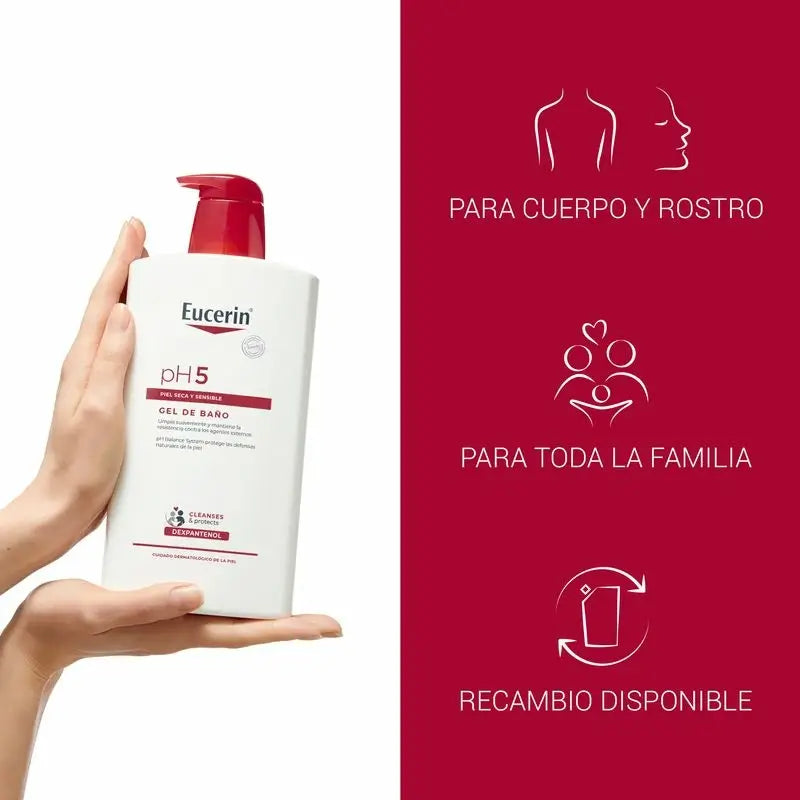 Eucerin pH 5 -suihkugeeli, 1000 ml