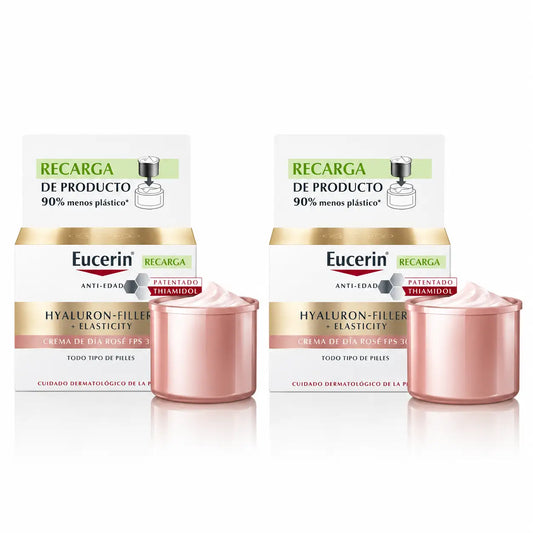 Eucerin Refill Rosé Hyaluron Filler Elasticity -päivävoide, 50 ml, 2 kpl:n pakkaus