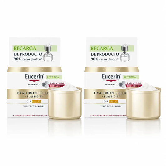 Eucerin Refill Päivävoide SPF 30 Hyaluron Filler Elasticity, 50 ml, 2 kpl:n pakkaus