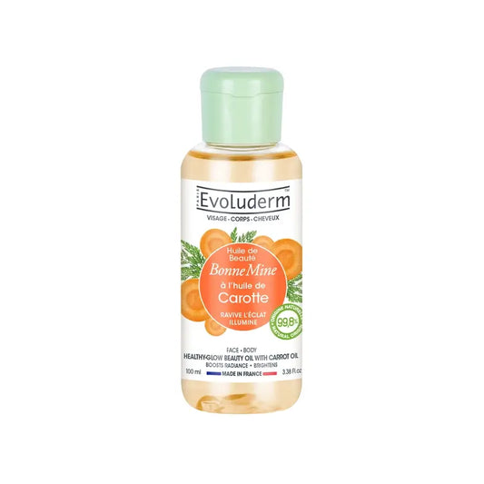 Evoluderm kauneusöljy, jossa on porkkananöljyä, 100 ml