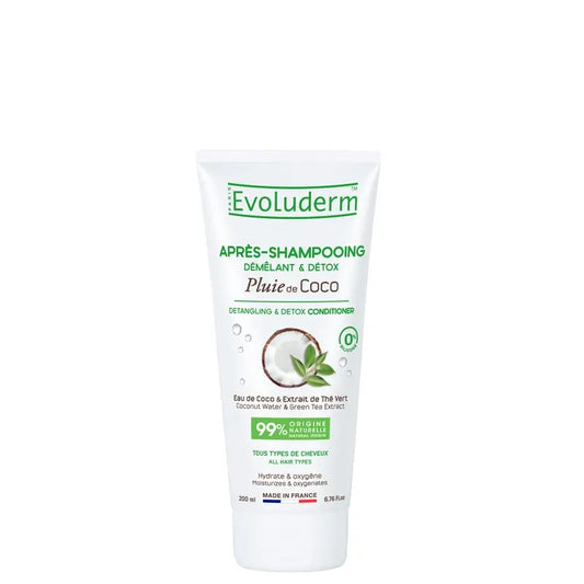 Evoluderm Detox-hoitoaine, kookos, 200 ml