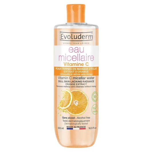 Evoluderm C-vitamiinipitoinen micellaarivesi, 500 ml