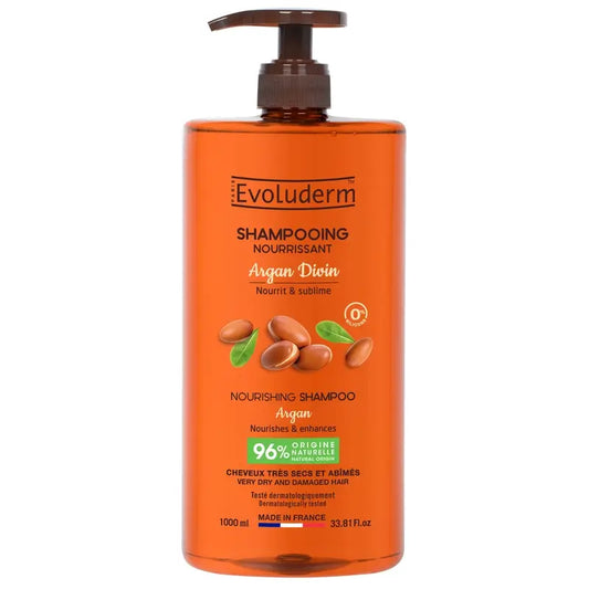 Evoluderm Argan Divin -shampoo, 1000 ml