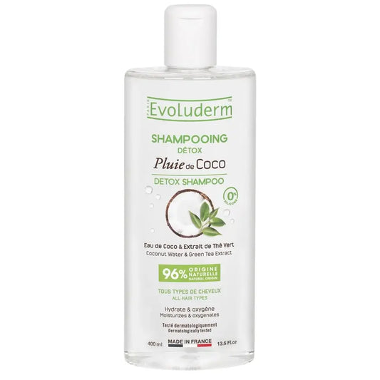 Evoluderm Detox-kookosshampoo, 400 ml