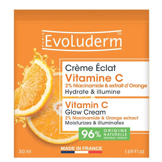 Evoluderm Glow-kasvovoide, C-vitamiinia, 50 ml