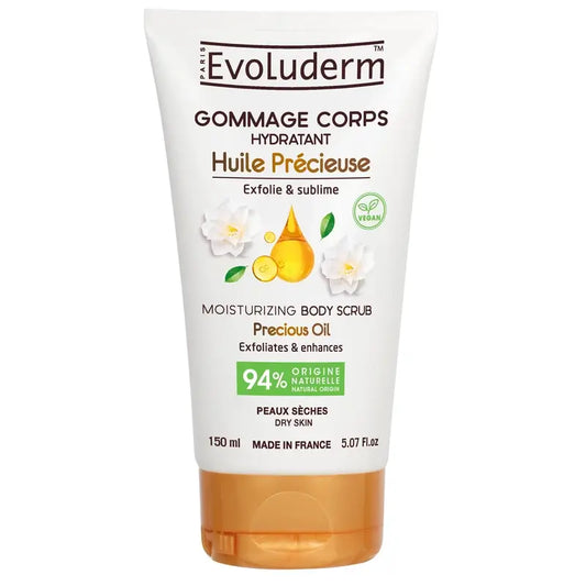 Evoluderm Precious -öljyinen vartalonkuorinta-aine, 150 ml