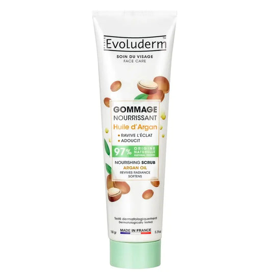 Evoluderm Ravitseva kasvojen kuorinta-aine, arganöljyä, 150 g