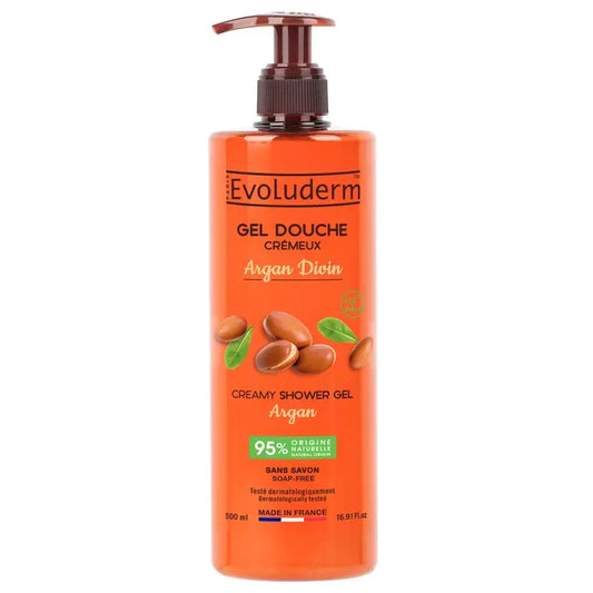 Evoluderm Argan Divin -suihkugeeli, 500 ml