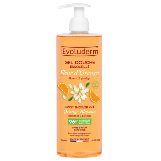 Evoluderm Oranssikukka-suihkugeeli, 500 ml