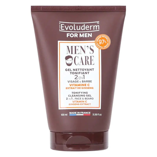 Evoluderm virkistävä puhdistusgeeli – miehille, 100 ml
