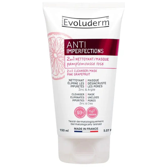 Evoluderm puhdistusgeeli/naamio 2X1, 150 ml