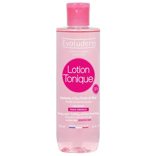 Evoluderm herkälle iholle tarkoitettu virkistävä kasvovesi, 250 ml