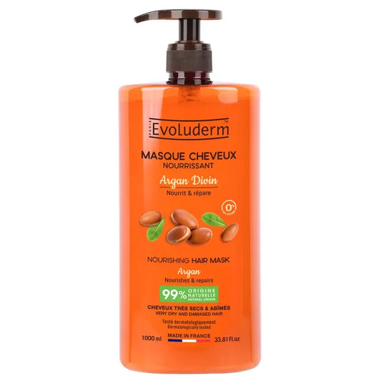 Evoluderm Argan Divin -hiusnaamio, 1000 ml