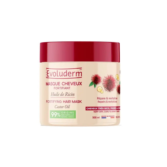Evoluderm hiusnaamio, risiiniöljyä, 500 ml
