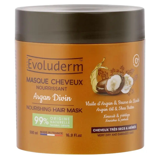 Evoluderm Argan Divin -hiusnaamio, 500 ml