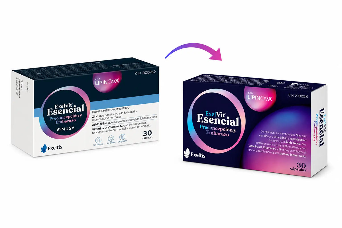 Exelvit Esencial – raskautta edeltävä ja raskaus, 30 kapselia
