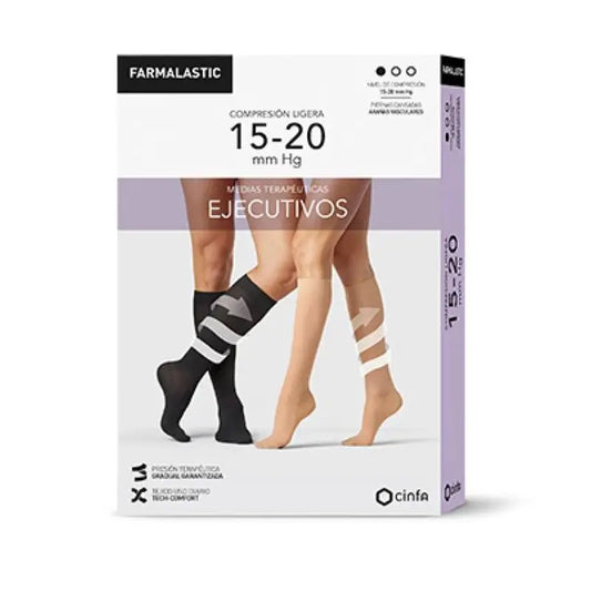 Farmalastic Men's Executive Sock Black Size M