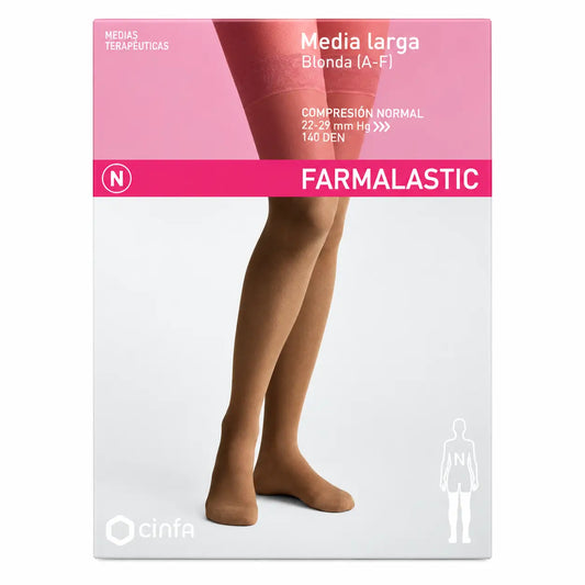 Farmalastic, pitkähihainen, vaalea, normaali kompressio, kamelinvärinen, koko S