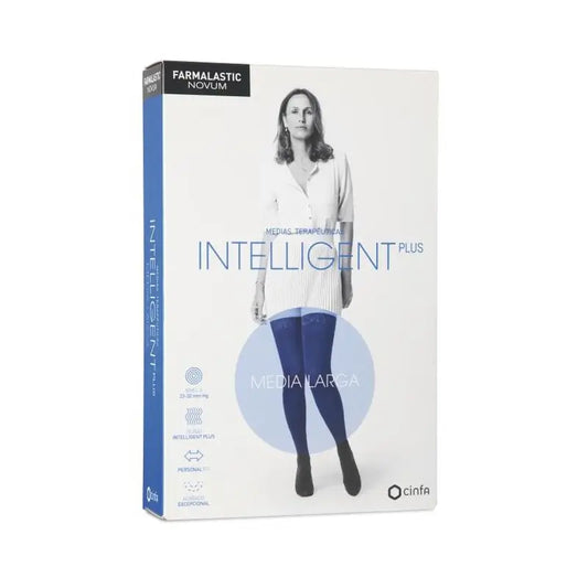 Farmalastic Novum Intelligent Socks Size Plus Size 2 Navy Long Socks