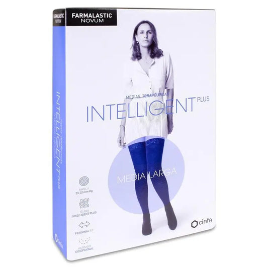 Farmalastic Novum Intelligent Socks Size Plus Size 5 Navy Long Socks