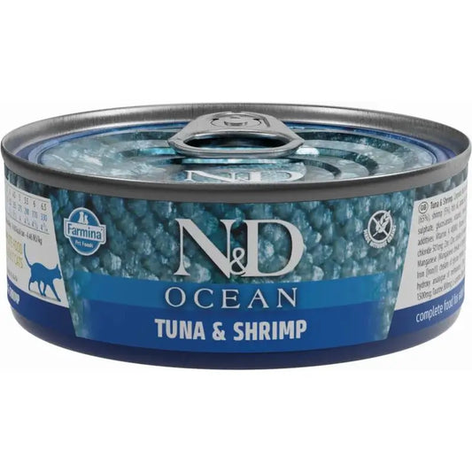 Farmina N&D Cat Ocean Ocean Tuna Shrimp Box 24X70Gr