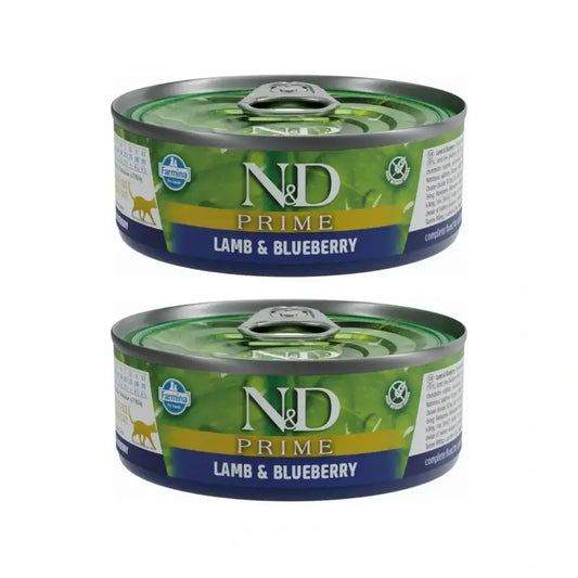 Farmina N&D Cat Prime Lamb & Cranberry Box 30X70Gr, Pack Of 2