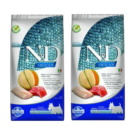 Farmina N&D Dog Ocean Salmon Codfish Mini 7Kg, Dog Food, Pack Of 2