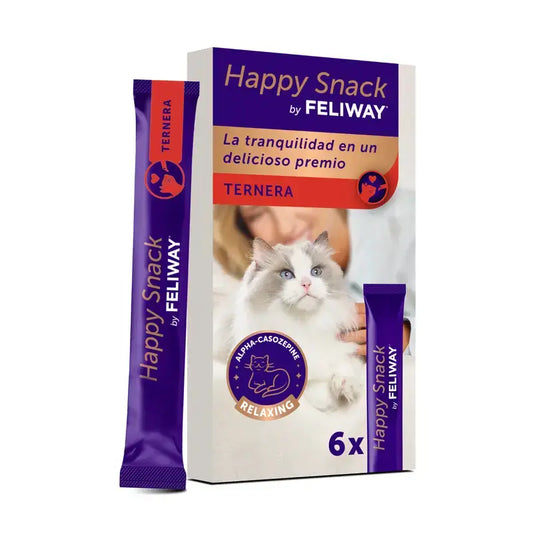 Feliway Happy Snack -naudanliha, 6 pussia