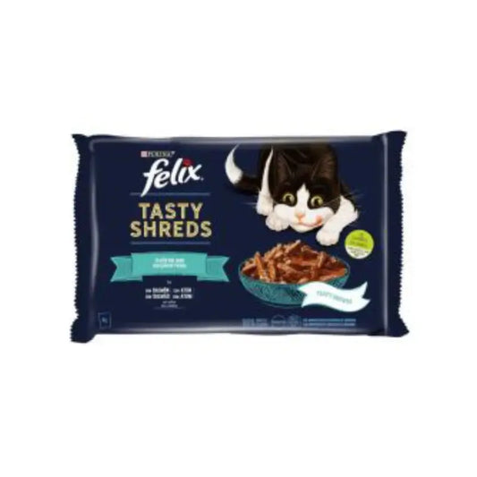 Felix Tasty Shreds -lohi, kastike, 12 x 4 x 80 grammaa