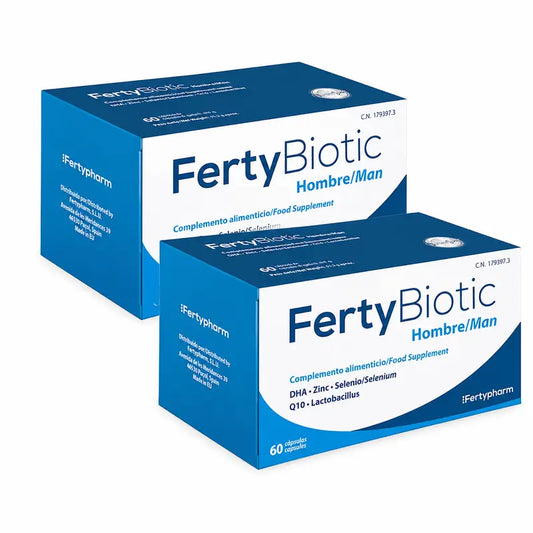 Fertybiotic  Miehille, 2 x 60 kapselin pakkaus