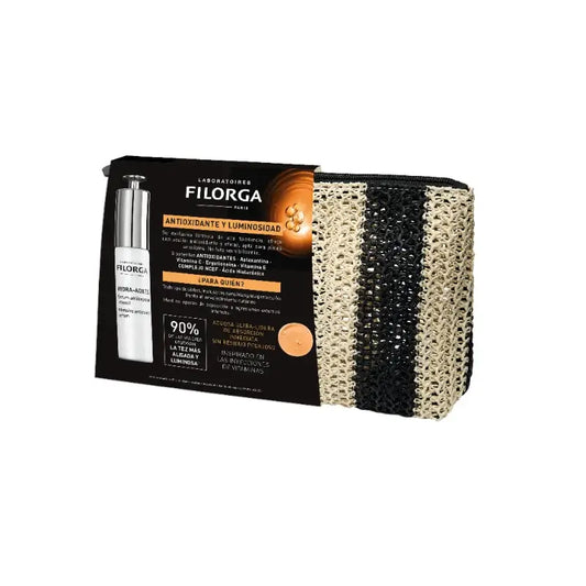 Filorga Pack Hydra Aox -seerumi + naamio, mukana lahjaksi kosmetiikkalaukku 