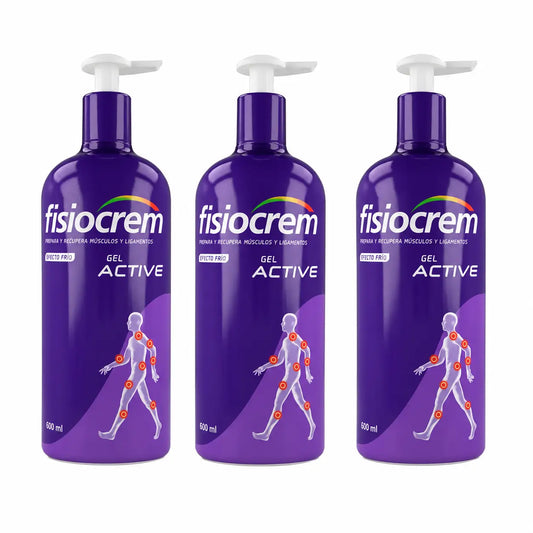 Fisiocrem Gel Active 600 ml, 3 kpl:n pakkaus