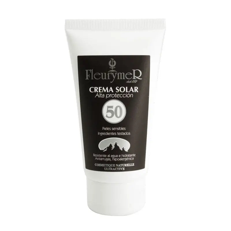 Fleurymer kasvojen aurinkovoide SPF 50, vuoristo, 80 ml.