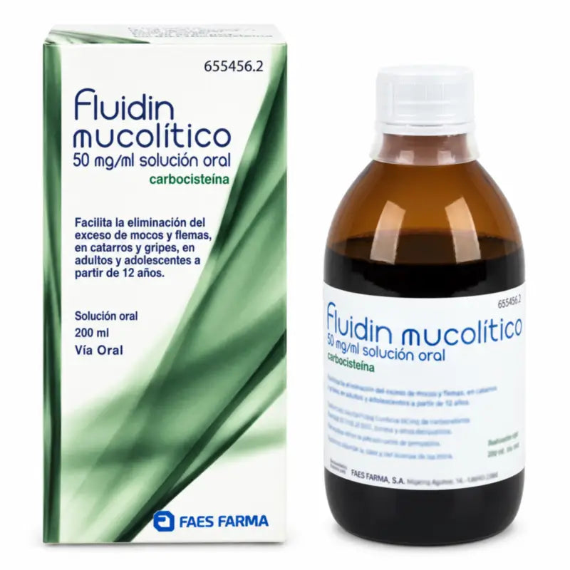 Fluidin, limaa irrottava suun kautta otettava liuos, 200 ml