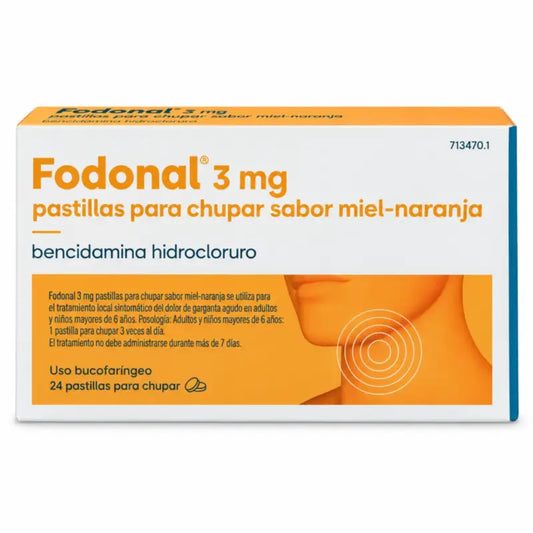 Fodonal 3 mg, hunaja-appelsiinin makuinen