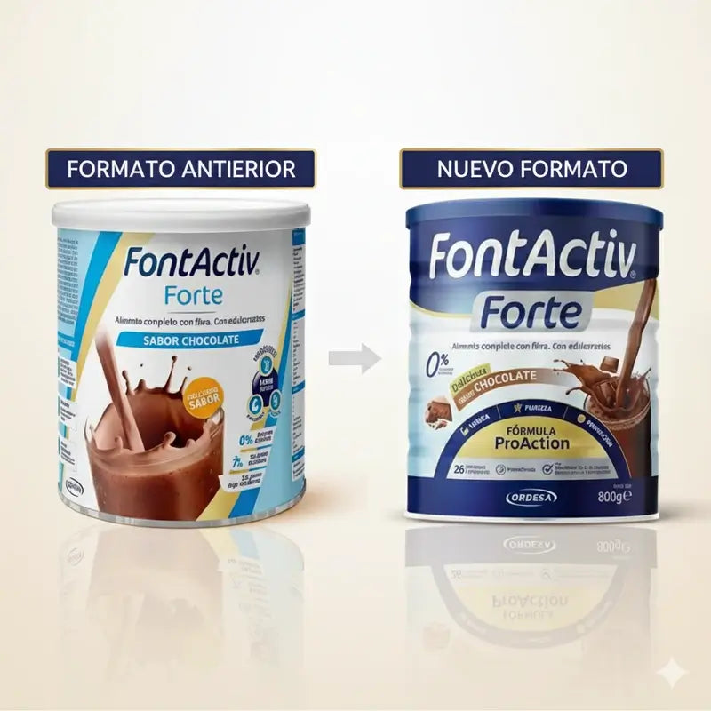 Fontactiv forte ProAction Chocolate, 3 x 800 g:n pakkaus