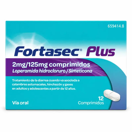 Fortasec Plus 2/125 mg, 12 tablettia
