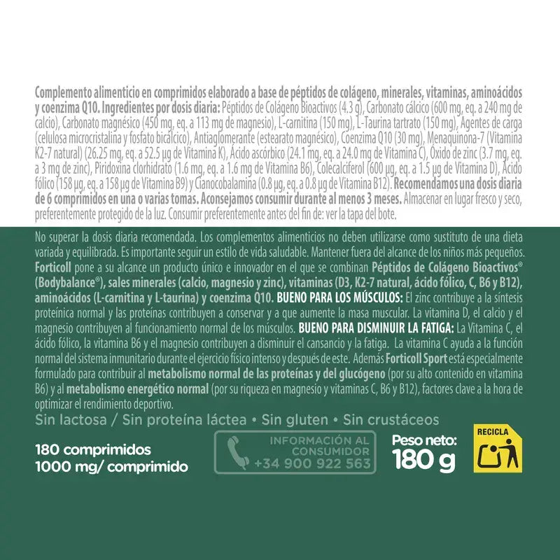 Forticoll Bioaktiivinen kollageeni Sport 180 tablettia