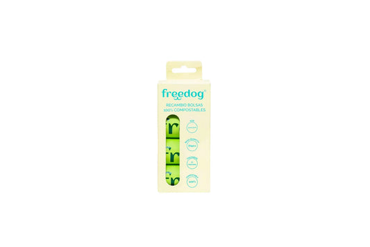 Freedog: biohajoavat ulostepussit (4R/15B)