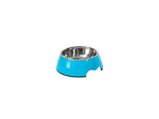Freedog-ruokakuppi, melamiinia ja ruostumatonta terästä, sininen, S, 210 ml