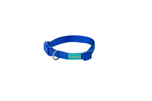 Freedog Basic-nylonkaulapanta, sininen, 25 mm, 38/66 cm