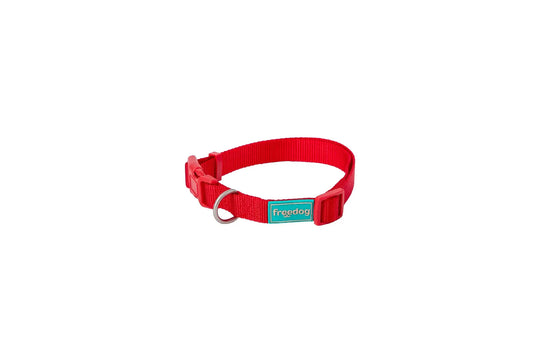 Freedog-kaulapanta, nylon, Basic, punainen, 10 mm, 20/35 cm
