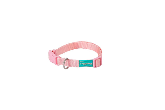 Freedog-kaulapanta, nylon, Basic, vaaleanpunainen, 8 mm, 10/20 cm