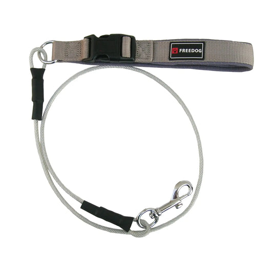 Freedog metallinen puremisenestohihna, 6 mm, 120 cm