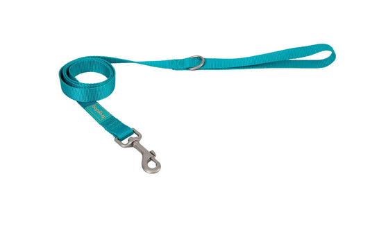 Freedog Basic-nylonhihna, turkoosi, 10 mm, 120 cm